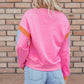 Contrast Football Long Sleeve Sweatshirt