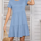 Round Neck Short Sleeve Mini Tee Dress