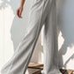Elastic Waist Wide Leg Pants