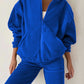 Zip Up Long Sleeve Hoodie and Joggers Set
