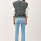 Be Cool Cable Knit V-Neck Sweater Vest