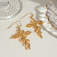 18K Gold-Plated Stainless Steel Cross Earrings