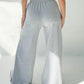 Elastic Waist Wide Leg Pants