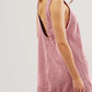 Mandy Round Neck Wide Strap Mini Dress with Pockets