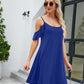 Ruffled Scoop Neck Mini Dress