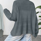 Open Front Dropped Shoulder Cardigan