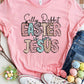 Letter Graphic Round Neck Short Sleeve T-Shirt
