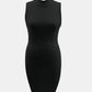 Cutout Mock Neck Sleeveless Dress