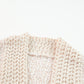 Solid Color Open Front Cardigan