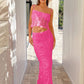 Square Neck Sleeveless Top and Ruched Skirt Set