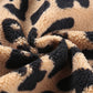 Leopard Button Up Long Sleeve Jacket