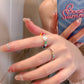 Acrylic Beaded Heart Ring