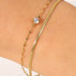 Icing on the Cake Rhinestone Double-Layered Bracelet