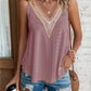 Full Size Eyelet V-Neck Wide Strap Tank