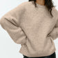 Round Neck Drop Shoulder Sweater