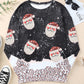 Sequin Patch Christmas Element Sweatshirt