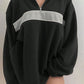Contrast Dropped Shoulder Long Sleeve Sweatshirt
