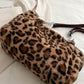 Faux Fur Leopard Shoulder Bag