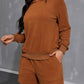 Long Sleeve Hoodie and Pocketed Shorts Set