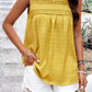 Sara Mia Swiss Dot Round Neck Tank