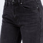 American Bazi High Waist Distressed Cropped Straight Jeans