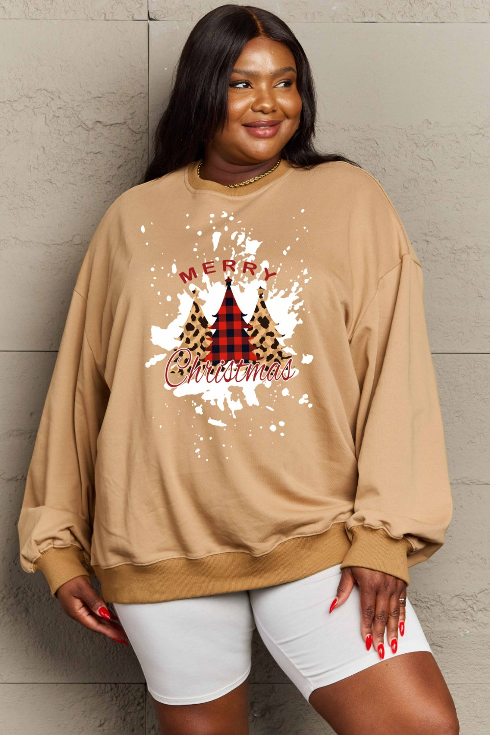 Simply Love Full Size MERRY CHRISTMAS Graphic Sweatshirt