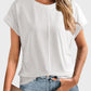 Ruched Round Neck Short Sleeve T-Shirt
