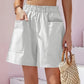 Full Size Pocketed Elastic Waist Shorts