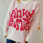 PINKY PROMISE Graphic Sweater