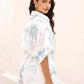 Printed Collared Neck Half Sleeve Romper