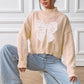 Bow Turtleneck Long Sleeve Sweater