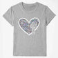 Full Size Graphic Heart Round Neck Short Sleeve T-Shirt