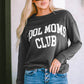 COOL MOM CLUB Round Neck Short Sleeve Sweatshirt