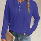 Textured Long Sleeve Hoodie