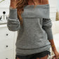 Devine Off-Shoulder Long Sleeve Sweater