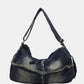 Raw Hem Gradient Crossbody Bag