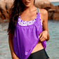 Scoop Neck Wide Strap Tankini Set