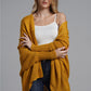 Open Front Batwing Sleeve Cardigan