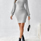 Turtleneck Long Sleeve Mini Dress