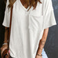 Textured V-Neck Half Sleeve T-Shirt