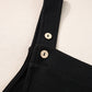 Buttoned Wide Leg Overalls