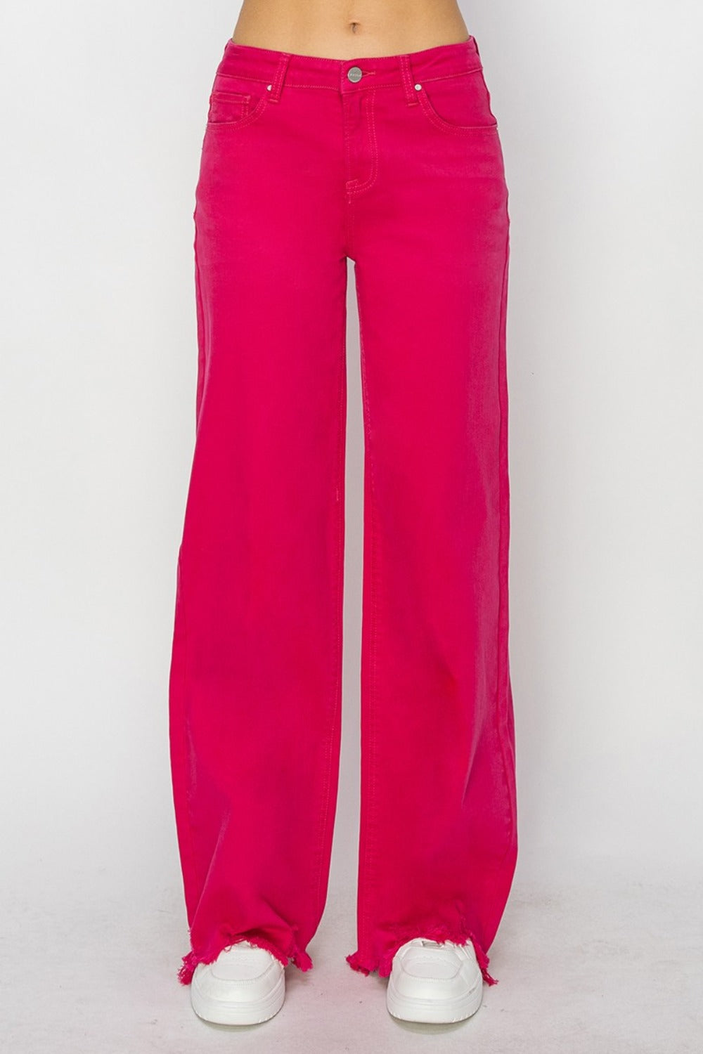 RISEN High Rise Wide Leg Jeans *