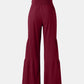 Tied Ruched Wide Leg Pants