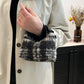 Fuzzy Polyester Mini Handbag with Zipper