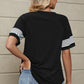 Striped Round Neck Short Sleeve T-Shirt