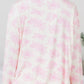 Printed Button Up Long Sleeve Top and Pants Lounge Set