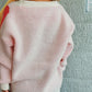 Flower Button Down V-Neck Long Sleeve Cardigan