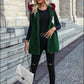Santa Open Front Hooded Vest Coat