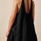 Devine Tied Scoop Neck Wide Strap Mini Dress