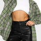 Full Size Plaid Collared Neck Long Sleeve Shirt